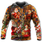 Santa Gift Holiday Art - 3D Hoodie