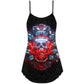 Skull Electric Dream Bold – Women's Summer Sleeveless V-Neck Camisole Dress