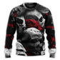Skull Love Rose Fantasy Art – Sweater - Ugly Christmas Sweater