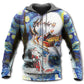 Christmas Friendly Winter Animals Art – 3D Hoodie