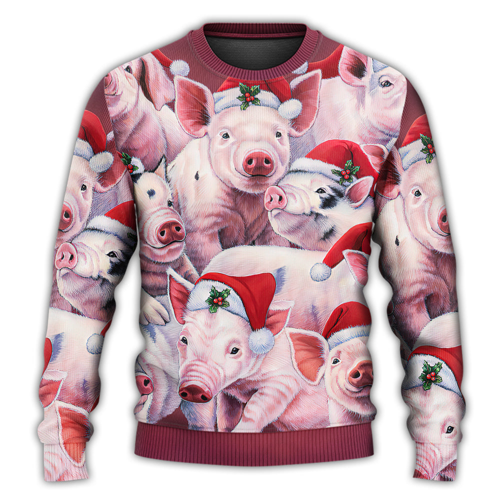 Christmas Piggies Funny Xmas Is Coming – Sweater - Ugly Christmas Sweater