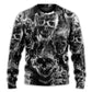 Skull Smoke Dark Fantasy Art – Sweater - Ugly Christmas Sweater