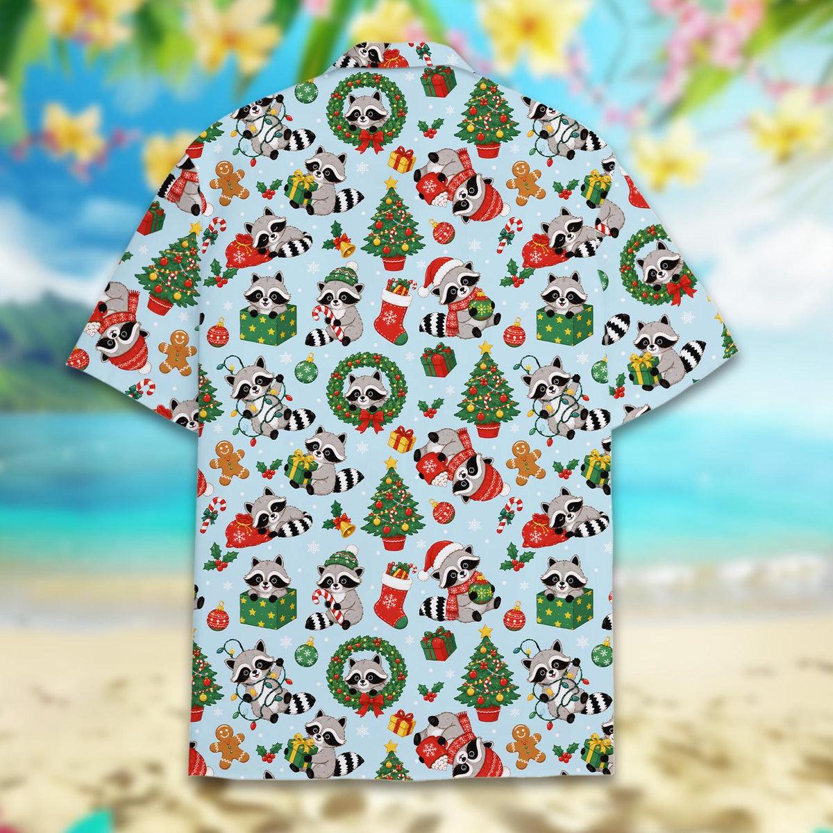 Christmas Raccoon Cute Holiday Party – Hawaiian Shirt