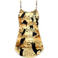 Cat Love Music Notes – Women's Summer Sleeveless V-Neck Camisole Dress