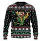 Christmas Santa With Fantasy Dragon – Sweater - Ugly Christmas Sweater