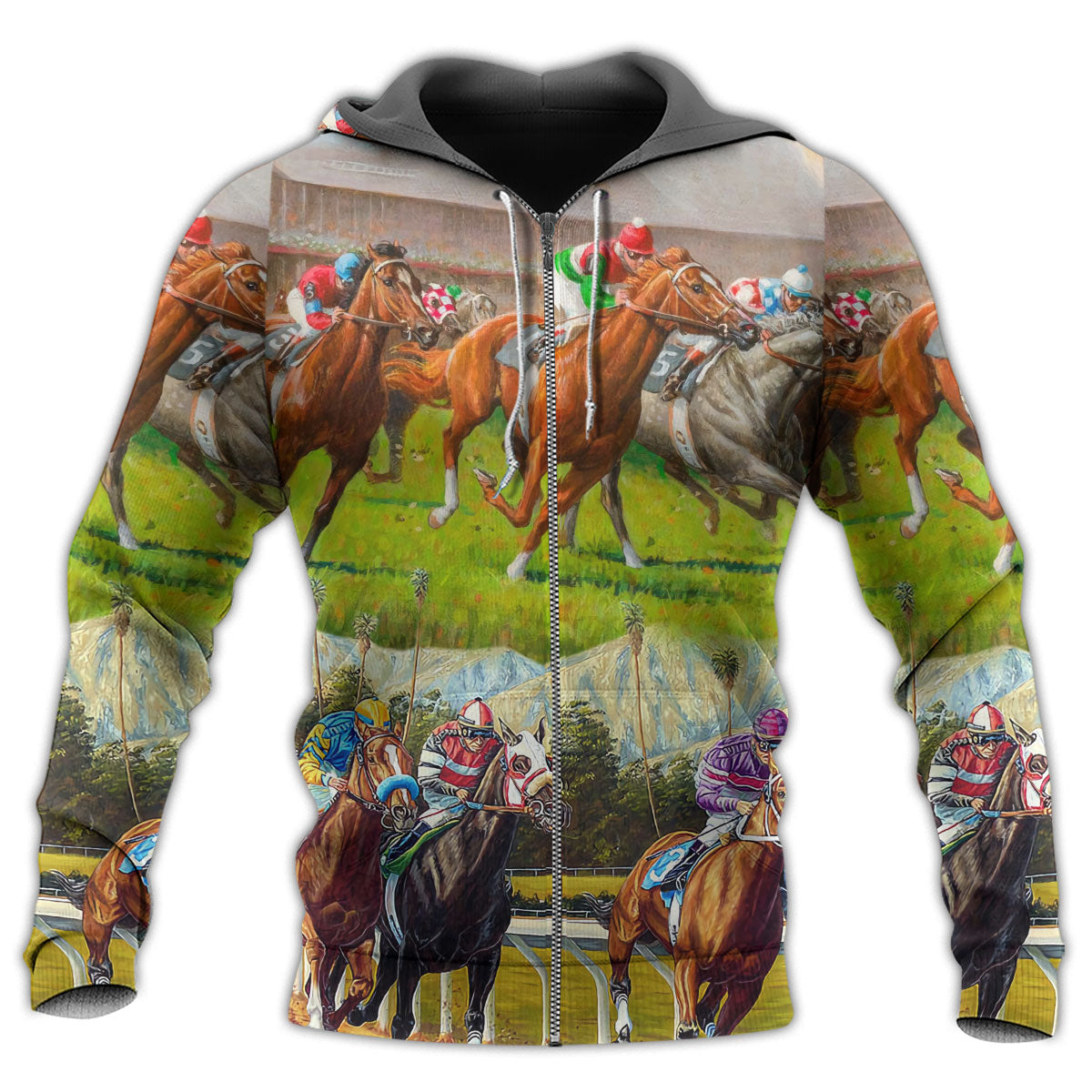 Horse Racing Dont Look Back - 3D Hoodie