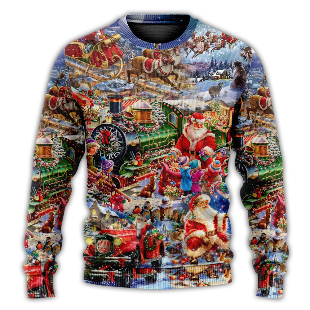 Christmas Joy Love Peace Family – Sweater - Ugly Christmas Sweater