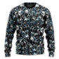 Skull Heat Energy Art Style – Sweater - Ugly Christmas Sweater