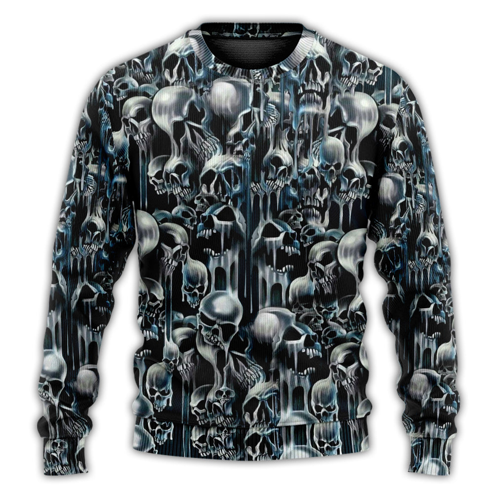 Skull Heat Energy Art Style – Sweater - Ugly Christmas Sweater