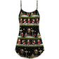 Christmas Santa Big Night – Women's Summer Sleeveless V-Neck Camisole Dress