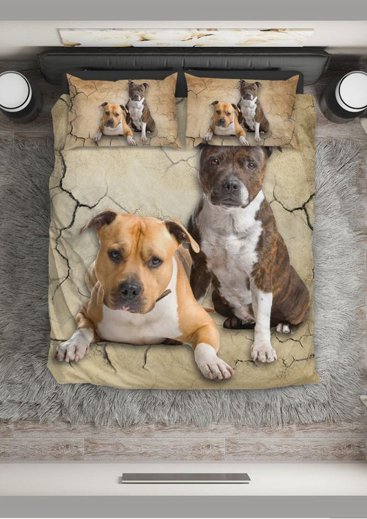 Dog Goodnight Staffordshire Bedding Cover For Pet Lover Bedroom Decor