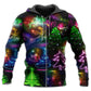 Christmas Neon Tree Snowman Glow - 3D Hoodie