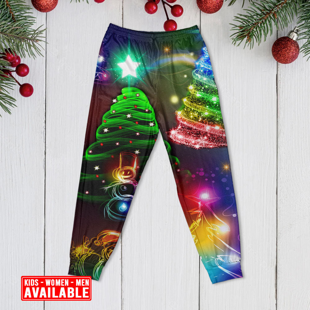 Christmas Tree Merry Everything Happy Always - Pajamas Long Sleeve - Owls Matrix LTD
