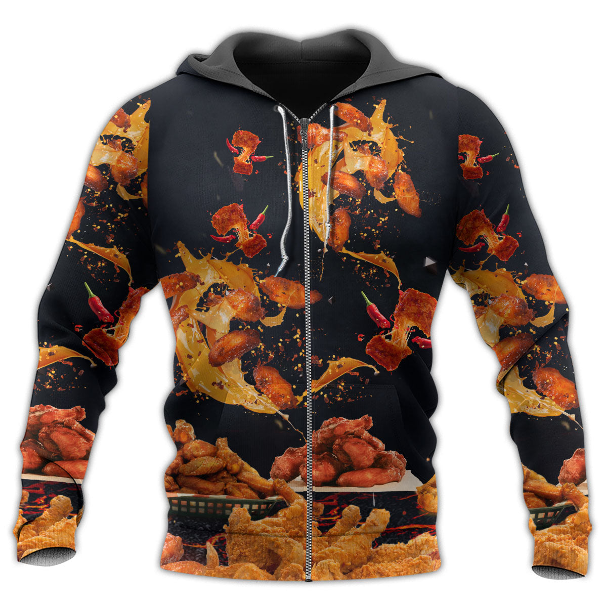 Chicken Wings Fast Food Lover - 3D Hoodie
