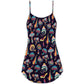 Hippie Mushroom Peace Love Life – Women's Summer Sleeveless V-Neck Camisole Dress