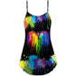 Pride Dragon Color Of Happiness – Women's Summer Sleeveless V-Neck Camisole Dress