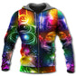 Christmas Santa Tree Snowman Neon - 3D Hoodie