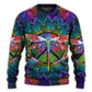 Hippie Colorful Dragonfly Mandala Art – Sweater - Ugly Christmas Sweater