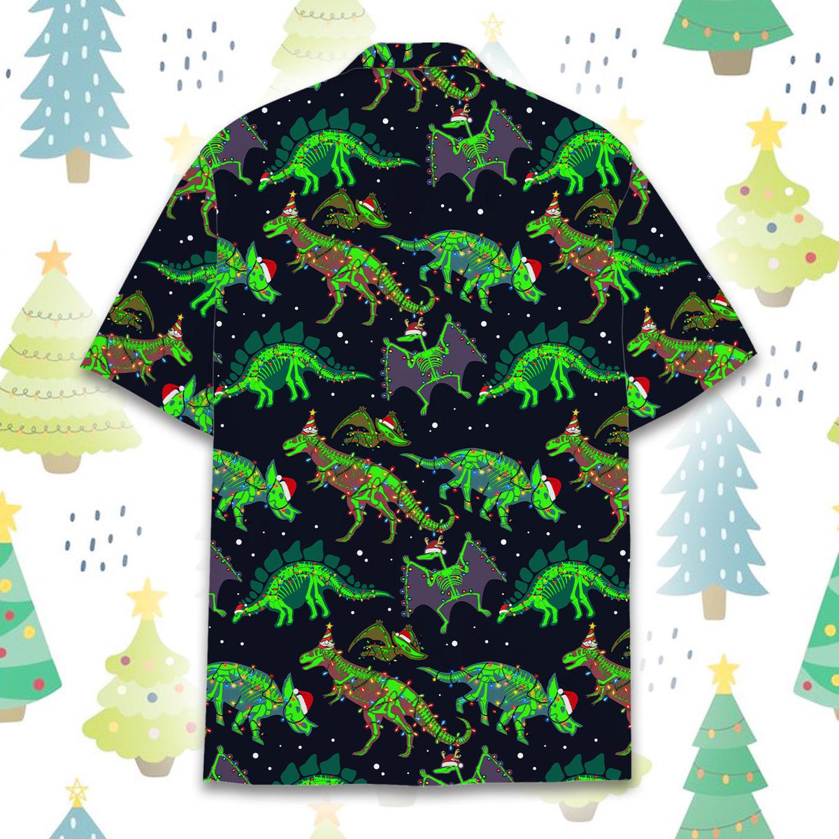 Funny Christmas Dinosaur Festive Holiday – Hawaiian Shirt
