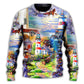 Lighthouse Christmas Santa Be A Light – Sweater - Ugly Christmas Sweater