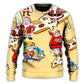Christmas Santa Eating Pizza Fun – Sweater - Ugly Christmas Sweater