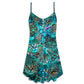 Blue Cat Art Lover Colorful – Women's Summer Sleeveless V-Neck Camisole Dress