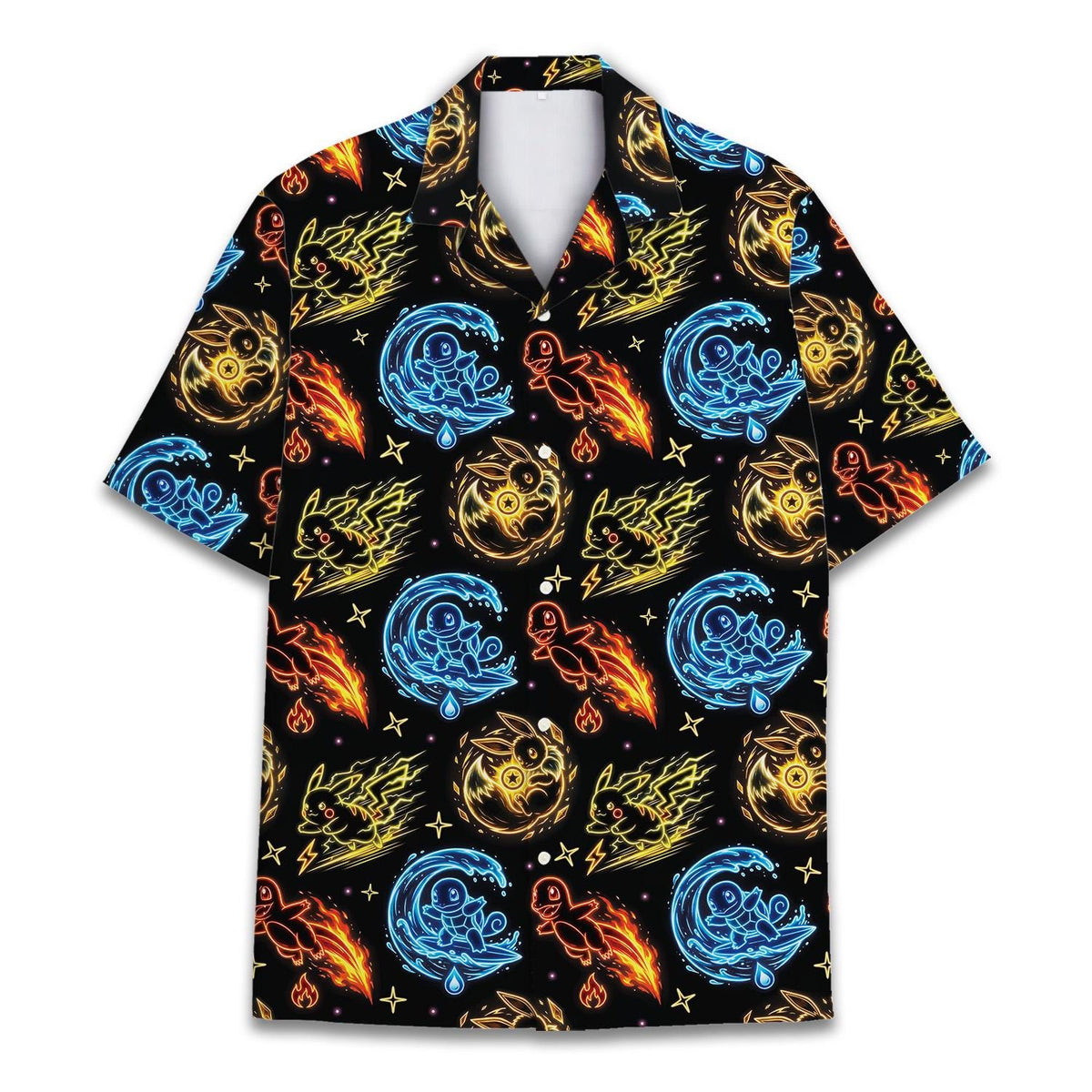 Colorful Mythical Creature Neon Fantasy Magic – Hawaiian Shirt