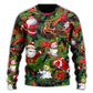 Christmas Santa Snowman Merry Xmas All – Sweater - Ugly Christmas Sweater