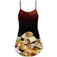 Burritos Fast Food Delight – Women's Summer Sleeveless V-Neck Camisole Dress
