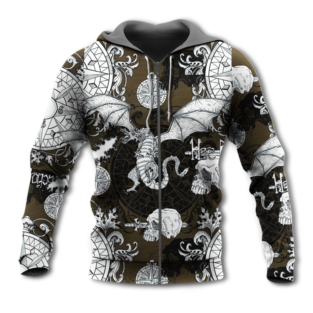 Dragon Skull Gothic Flight - 3D Hoodie
