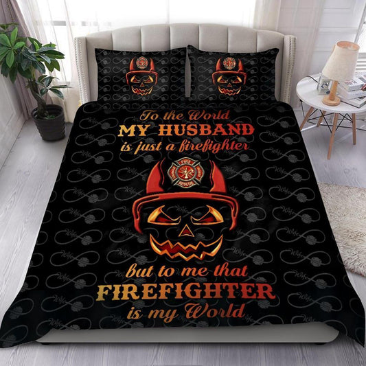 Firefighter Pride Bedding Cover For Firefighter Bedroom Decor