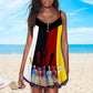Native People Summer Unity – Women's Summer Sleeveless V-Neck Camisole Dress
