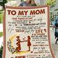 Family To Me You Are The World Flannel Blanket For Soft Bed Couch And Home Comfort