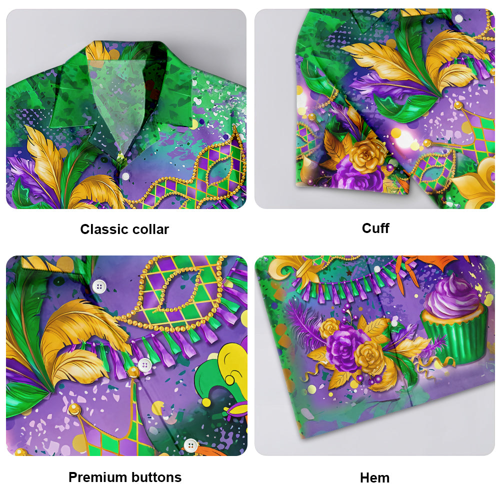 Mardi Gras Just Here For The Crawfish – Hawaiian Shirt