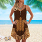 Turtle Is Beach Soul Limited 5 – Women's Summer Sleeveless V-Neck Camisole Dress