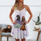 Dogs Love Purple Flower Limited – Women's Summer Sleeveless V-Neck Camisole Dress