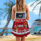 Hippie Van Retro Style Limited 5 – Women's Summer Sleeveless V-Neck Camisole Dress