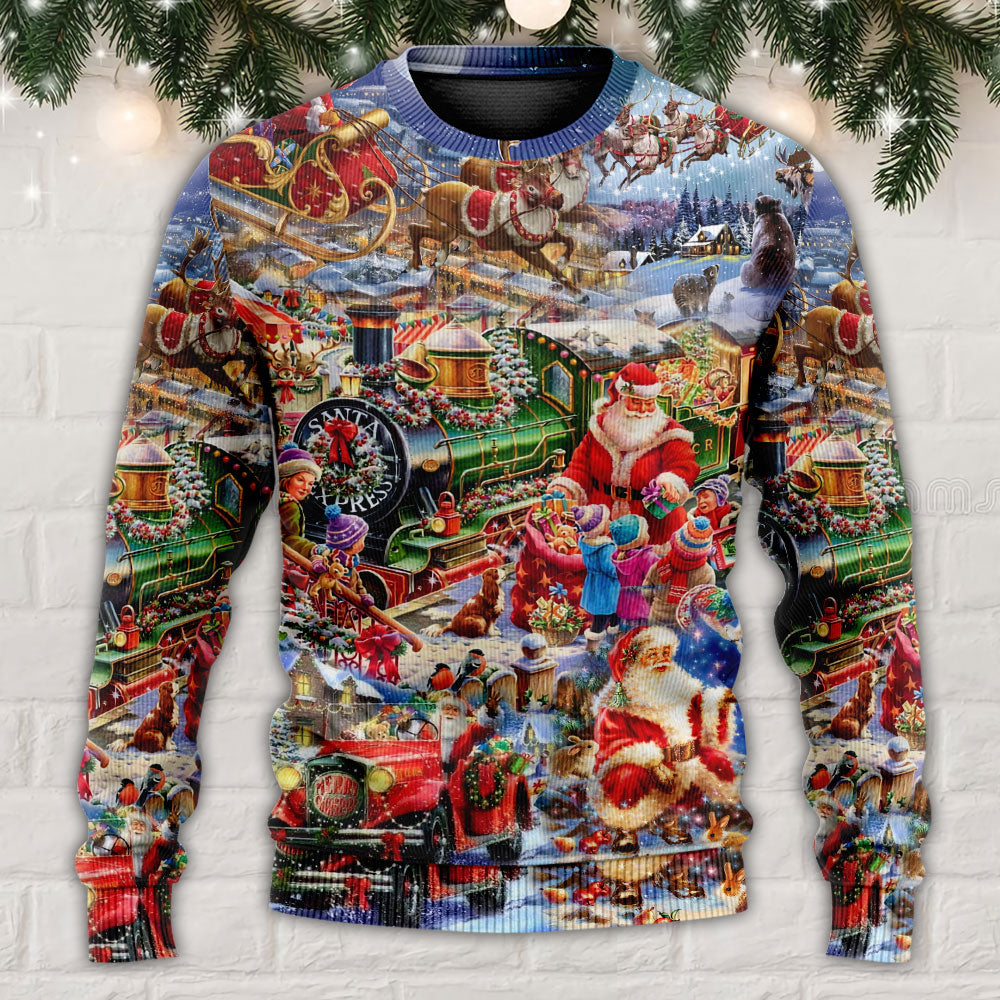 Christmas Joy Love Peace Family – Sweater - Ugly Christmas Sweater