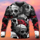Skull Death Love Rose Art – 3D Hoodie
