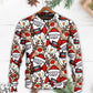 Christmas Cute Santa And Reindeer – Sweater - Ugly Christmas Sweater