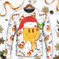 Christmas Hippie Groovy Santa Smile Face – Sweater - Ugly Christmas Sweater