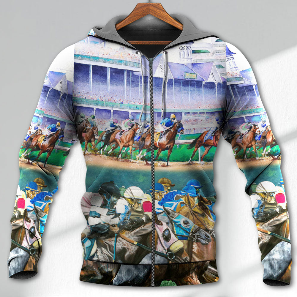 Horse Racing We Love Amazing Vibe - Hoodie