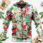 Christmas Santa Vacation Beach Joyful - Hoodie