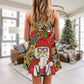Christmas Hippie Santa Style – Women's Summer Sleeveless V-Neck Camisole Dress