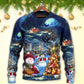 Christmas Family Snowman Santa Love Light – Sweater - Ugly Christmas Sweater