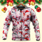 Funny Piggies Christmas Art - 3D Hoodie