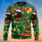 Christmas Black Cat Holiday Tree Glow – Sweater - Ugly Christmas Sweater