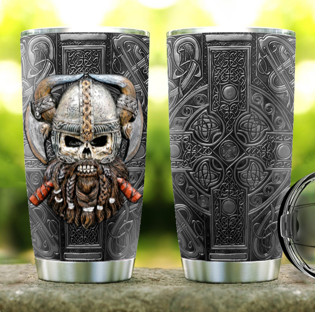 Viking Warrior Personalized 20 Oz Tumbler For Daily Coffee Tea Water Travel And Gift Ideas