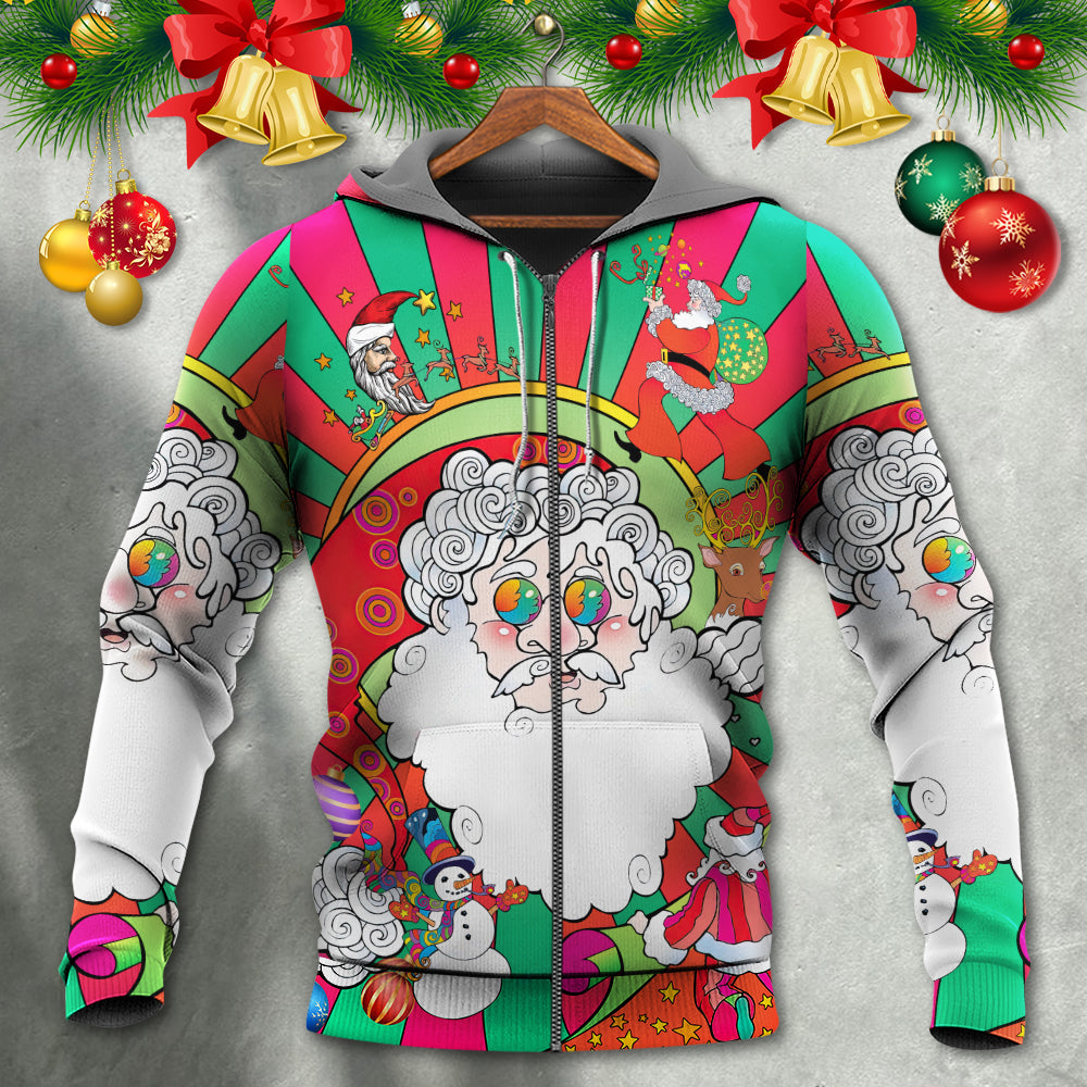 Hippie Santa Fantasy World Art - Hoodie