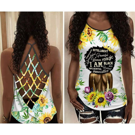 Black Woman Love Peace Limited Edition 5 – Hollow Tank Top
